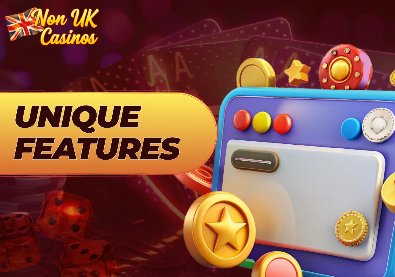 Platform features and additional casino functionalities.
